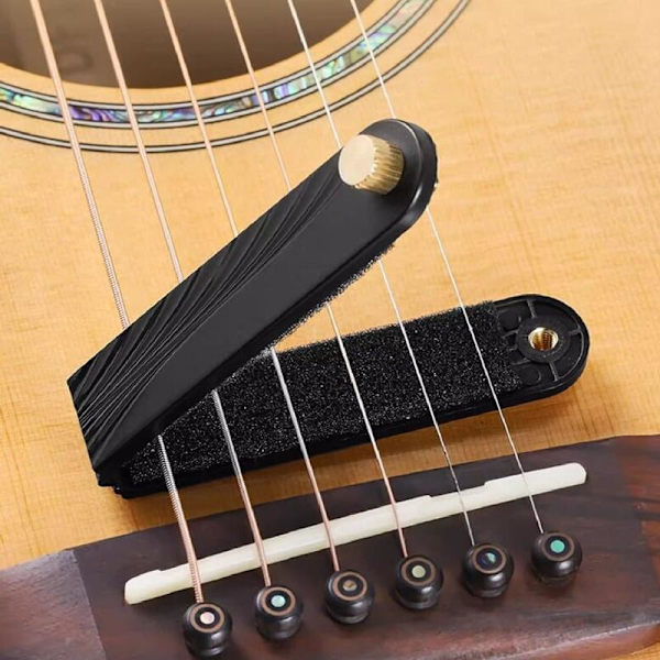 Gitarrljuddämpare Mute Pad Strängskydd Icke-störande Gitarr St Blue