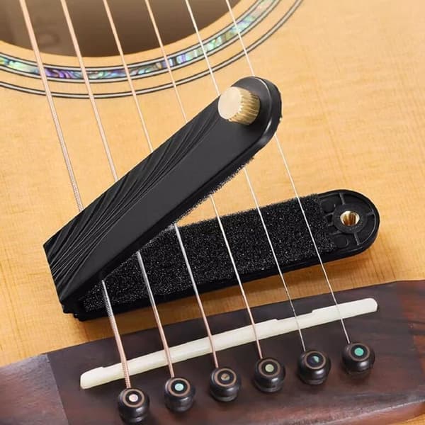 Gitarrljuddämpare Mute Pad Strängskydd Icke-störande Gitarr St Pink