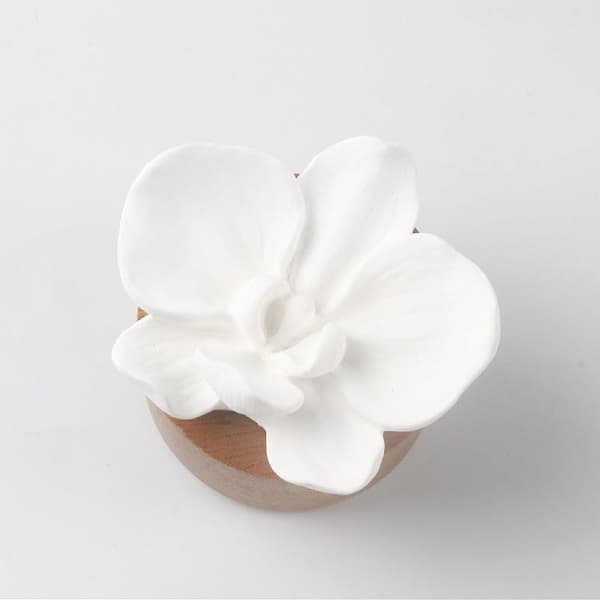 Träbas Blomdoftspridare Ornament Bärbar Diffusor Phalaenopsis orchid