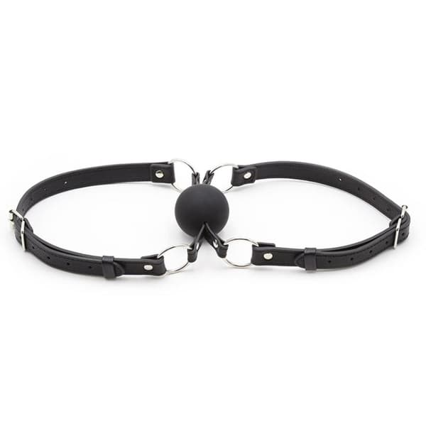 Dobbelt silikonmunnknebel Bondage-begrensninger Spill Rollespill