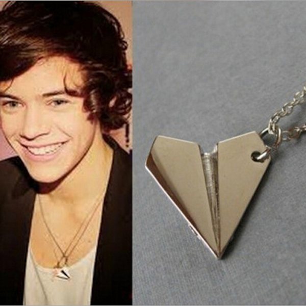 Harry Style Papir Airplane Pendant halskæde smykkekæde