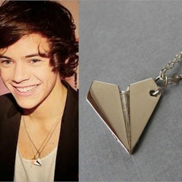 Harry Style papper flygplan hänge halsband smycken kedja