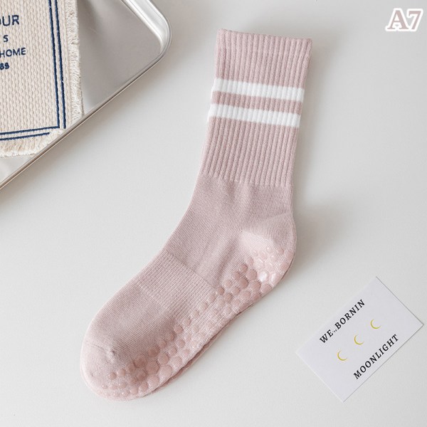 Lämpimät korkealaatuiset sidejooga-sukat liukumattomat nopeasti kuivuvat Dampin Pink