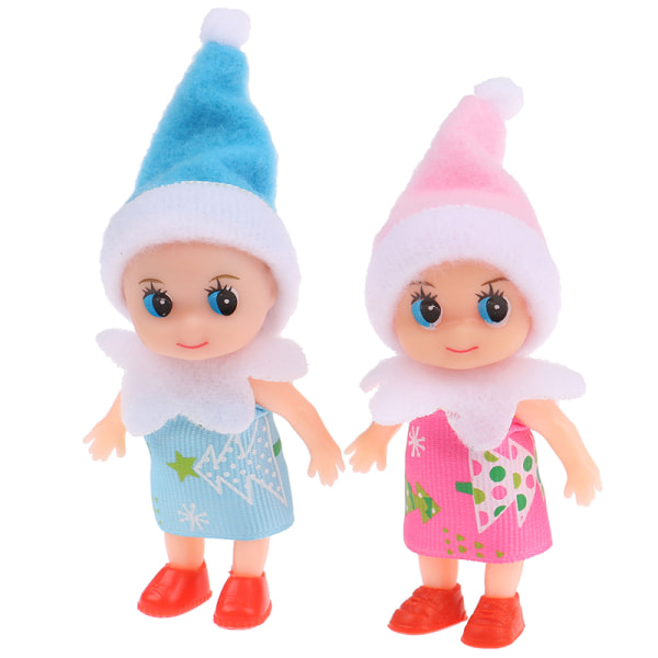 Toddler Baby Elf Dolls med bevegelige armer Dukkehus tilbehør