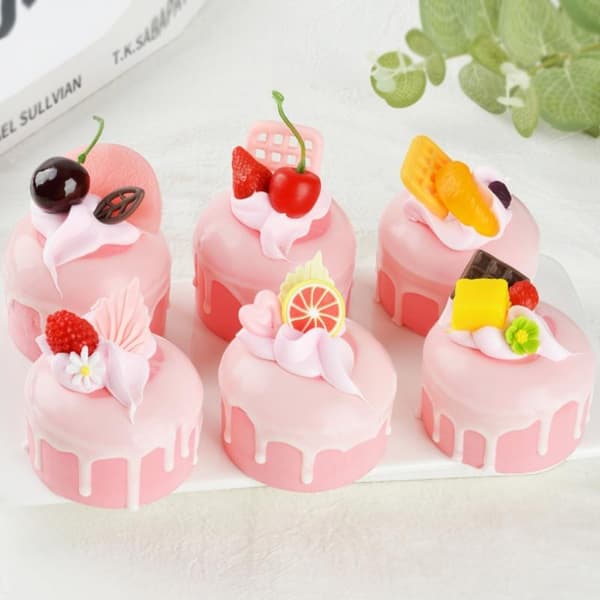Frugtcreme-simulationskage Langsomt stigende Squishy Dessert Fidget A2