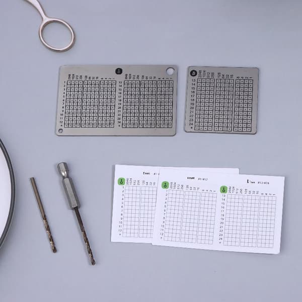 Mnemonic 24 ords backup kit kryptoförvaringsplatta för BIP39 Re A4
