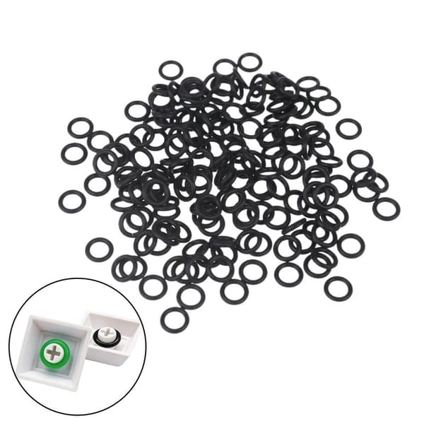 100 stk. silikon O-ring tastaturbryterdemper for MX-bryter og White 100pcs