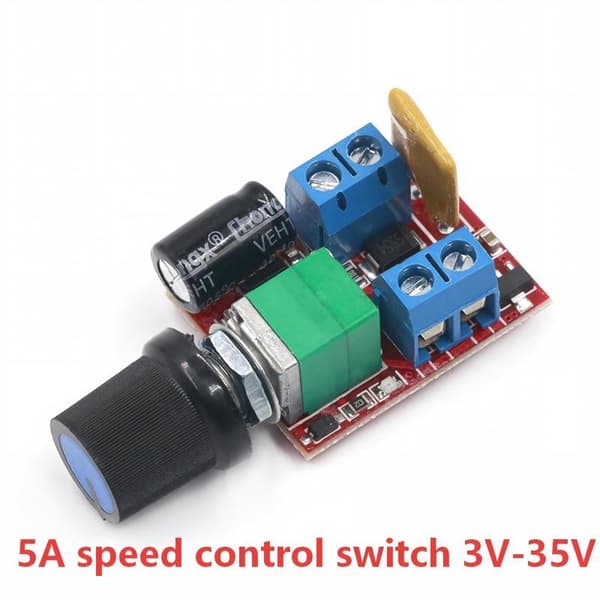 PWM DC Motor Hastighedsregulator Med Justerbar Knap Stabil Ydeevne A3