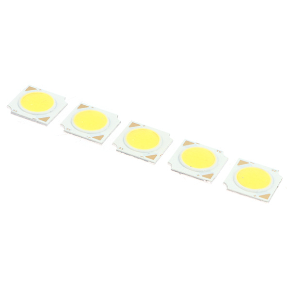 5 ST LED Bridgelux Chip COB 3/5/7/10/12W 300mA högkvalitativ hög Light yellow 12W