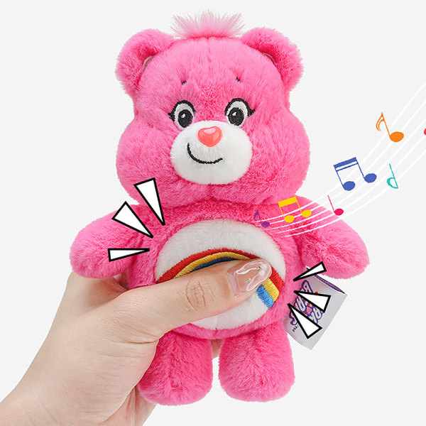 Anime Rainbow Bear Pehmoriipus Uusi Pp puuvillainen avaimenperälaukku Pe Blue