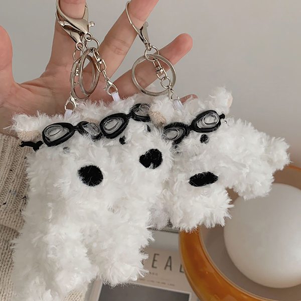 Kawali West Highland Terrier Plysj Puppy Doll Bag Nøkkelringer Pen A6