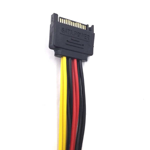 SATA II -kiintolevyvirta 15- power SATA-uros ja 2 naaras 15-nastainen power