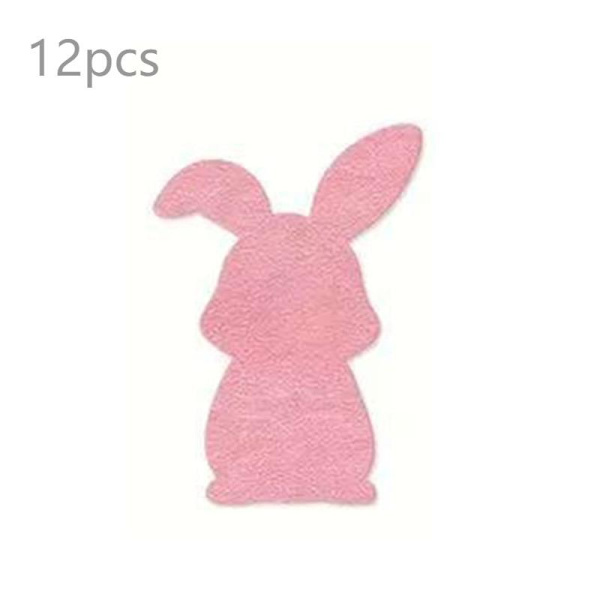 12-delt non-woven bestikkunderlagsett Pink