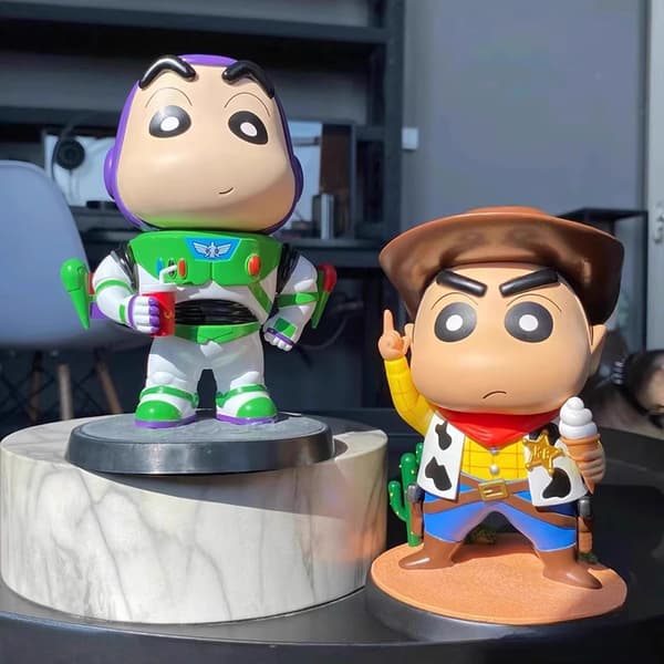 Crayon Inchan Huarui Baymax Cowboy Samlemodel Legetøjsdukke G A