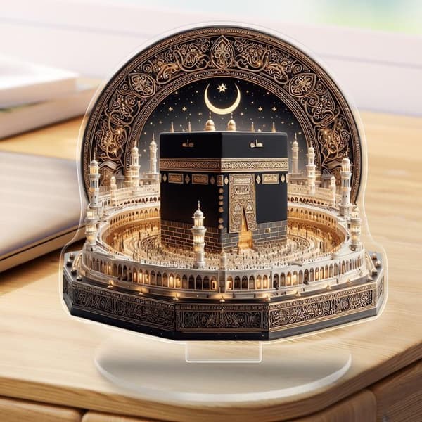 2D Akryl Måne Håndverk Dekorasjon For Ramadan Slott Kirke Bue A2