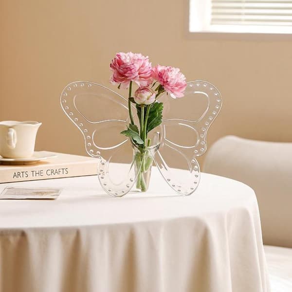 Fjäril Akryl Vas Hem Vardagsrum Bord Blomsterarrangör