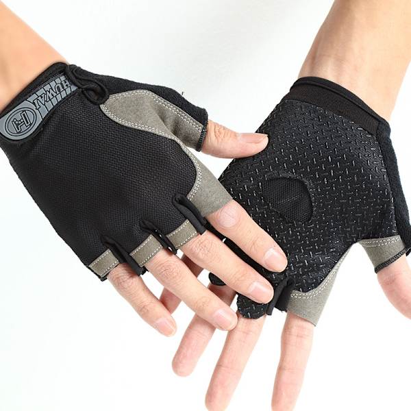 Half Finger Glove Gym Fitness Liukumaton Gel Pad Gloves Guantes L