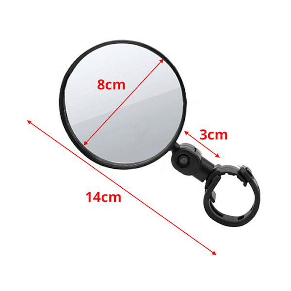 Sykkel Rearview 360 Rotate Safety Cycing Rear View Mirror Bike 2