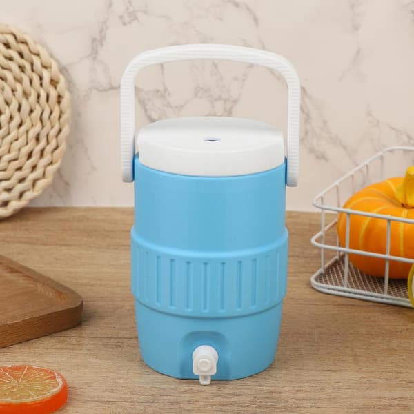 Bærbar vanndispenser i plast, minivannbøtte med tappekran A3
