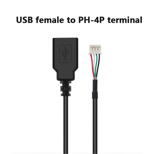 1 kpl USB -4P-kaapeli 4P-naaras USB 2.0 -liittimeen Data naaras/ 1pc