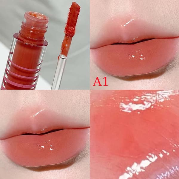 Flydende Lip Gloss Makeup Spejl Shimmer Jelly Lip Glaze Læbestift A2