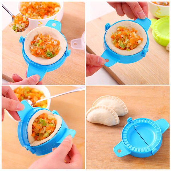 1st Plast Dumpling Molds Jiaozi Maker Dough Press Dumpling Pi Green