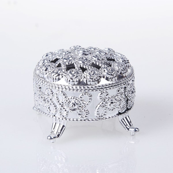 Hule guld folie kage slik boks bryllup favoriser ægteskab baby sho Silver