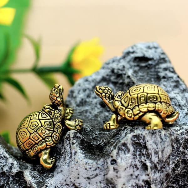 Skildpaddefigur i rent kobber A2