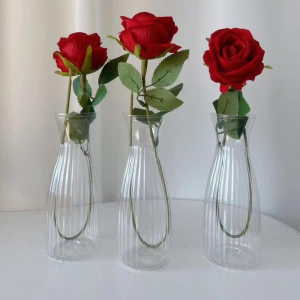 Plastvaser är lämpliga för DIY-blomsterarrangemang A5