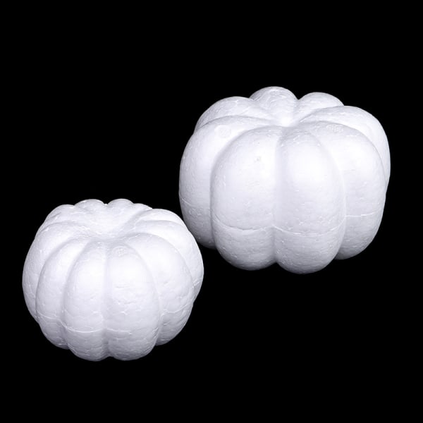 Skum Gresskar Hvit Blank Halloween Jul Simulering Gresskar 20cm