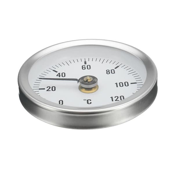 0-120℃ Rustfritt stål klemrørtermometer på 63 mm metall 1Pc