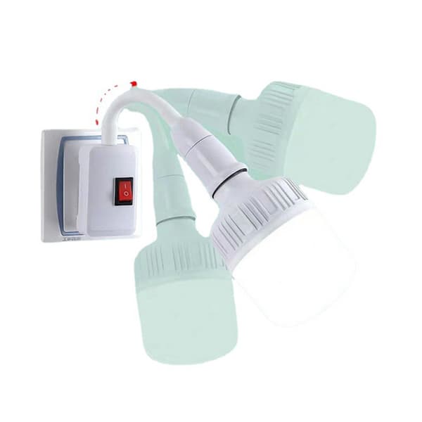 E27 Lampe Justerbart Lys Flexible Bend Mobile Test LED Light S
