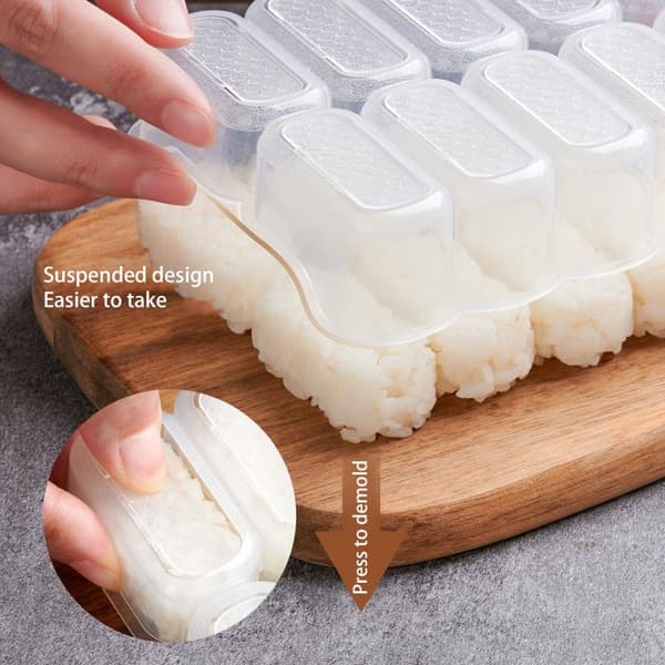 10 rutnät risbollsform sushiverktyg DIY hemkök klar Onigiri