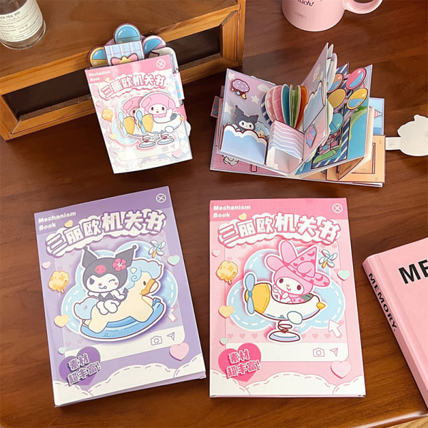 Stille bok Montessori Travel Book Sanrio DIY Toys Educational Hom Purple