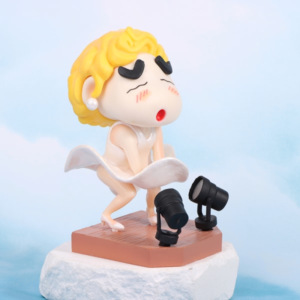 Ny animefigur Crayon Shin-Chan Cos Marilyn Monroe Periphera