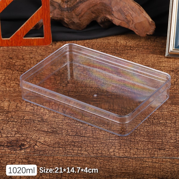 Rektangulær plastik gennemsigtig æske kvalitet kiks slik box Wi A10