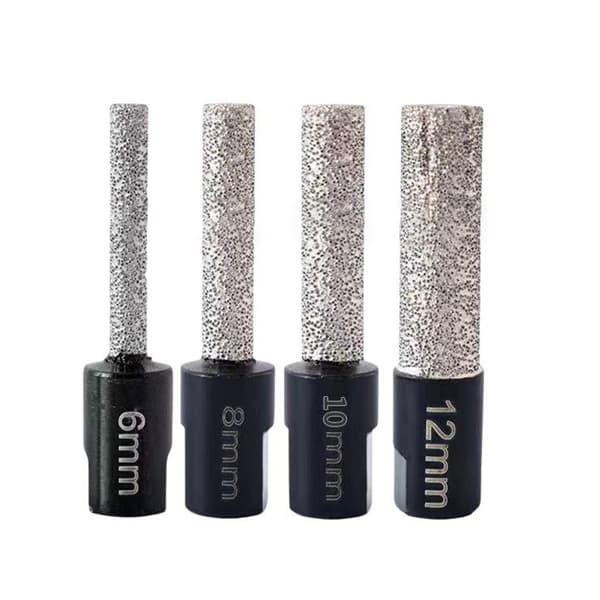 1/4 stk. diamant tør borebit M10 gevind flisehulsav skarp A1