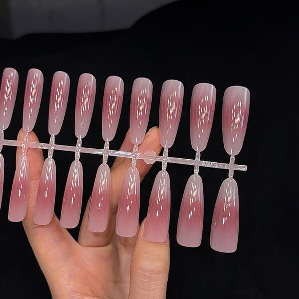 30 st Ombre Press On Nails Mandel Nageltips Stick On Nail Man A2