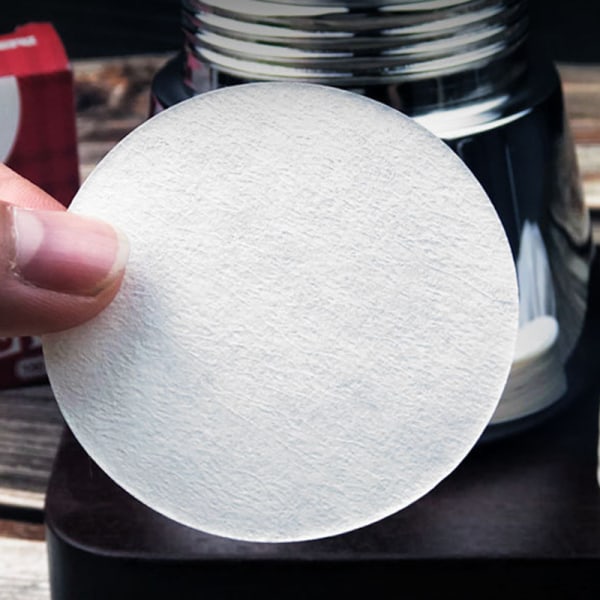 100st Runt Kaffefilter Papper Moka Pot Kaffebryggare Filter 60mm