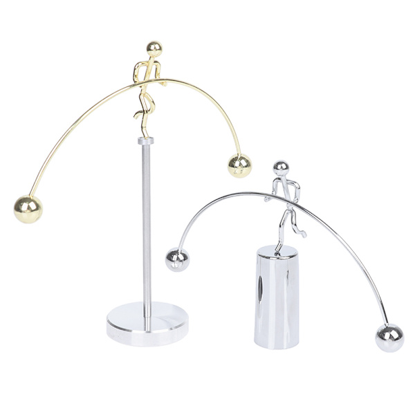 Enbenet Iron Man Balance Pendulum Hercules Vægtløftning Des 3（Silver）