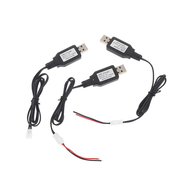 7.4v (3.7v X2) USB-opladerkabel SM-4P Li-ion-batteri Frem/Tilbage A2