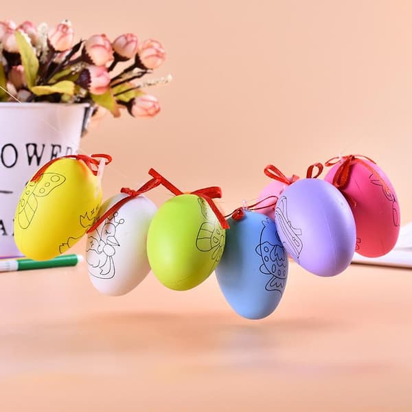 Påskägg DIY Handmålade Ägg Ägg- och Pennkombinationsset E 5SET