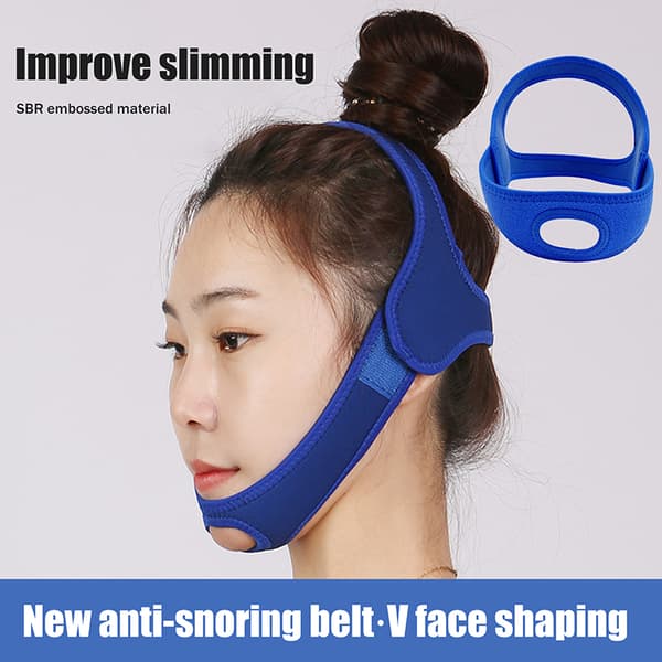 Anti Snorke AntiSnorke Enhet Kjevestropp Stopp Snorking Hake Søvn A Blue B