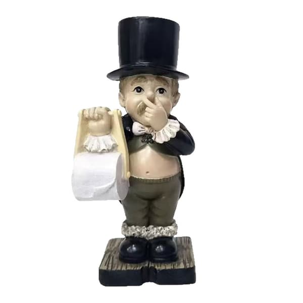 Humoristisk figur för näsdukshållare Black
