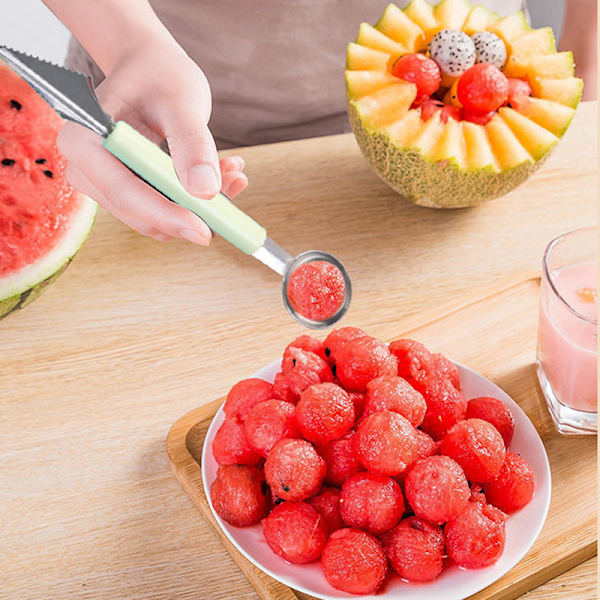 Dobbelthodet fruktfat i rustfritt stål med kulegraver korrugert Pink
