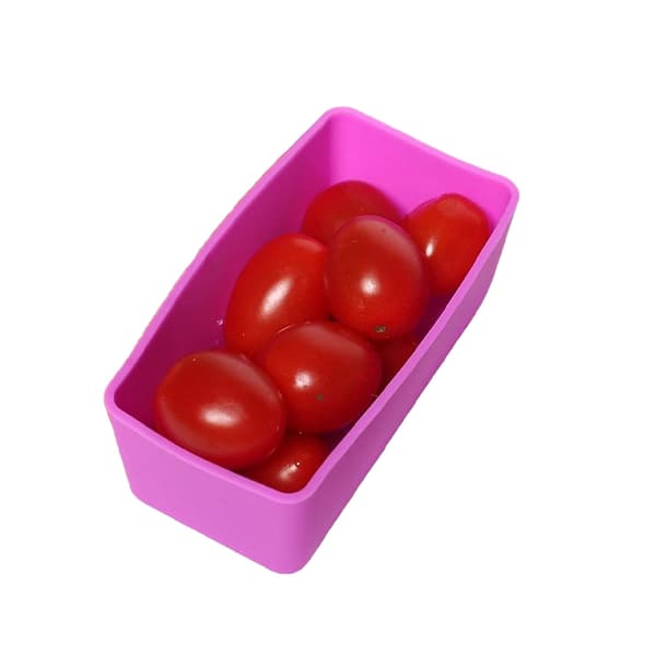 1 st silikontillbehör sushiförvaringsfoder mjuk lunchlåda Purple L