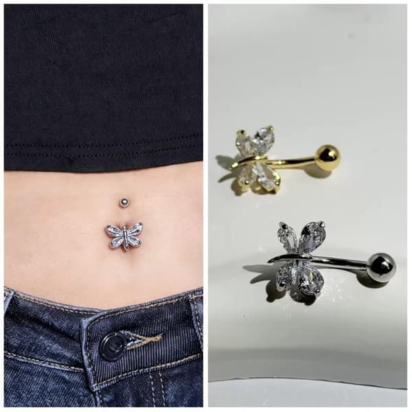 Øyenstikker Sommerfugl Navlepiercing Sexy Mage A2