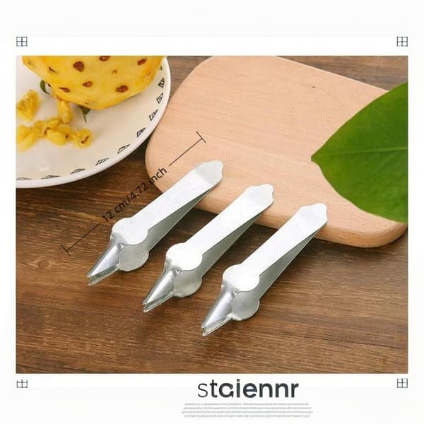 1/3/5 stk. Ananasøjenfjerner i rustfrit stål med skarp spids 1Pc