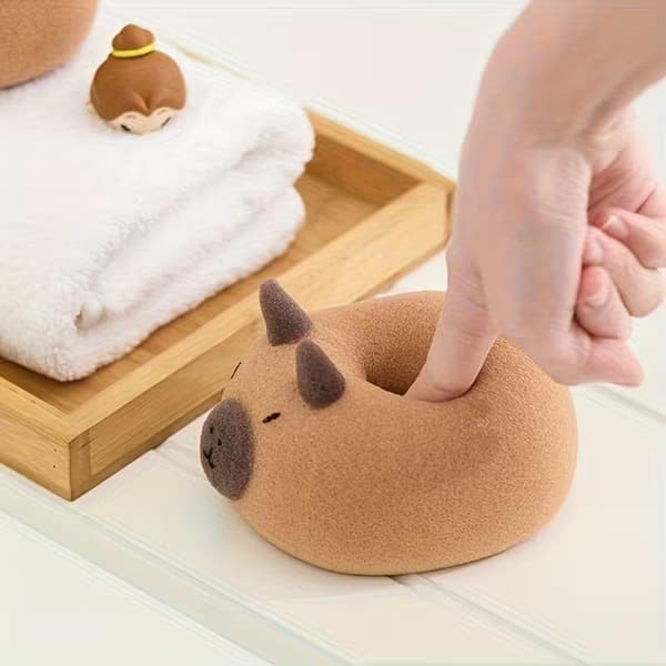 Capybara Badsvampboll e Tecknad Djurbadborste Kroppsrengöring