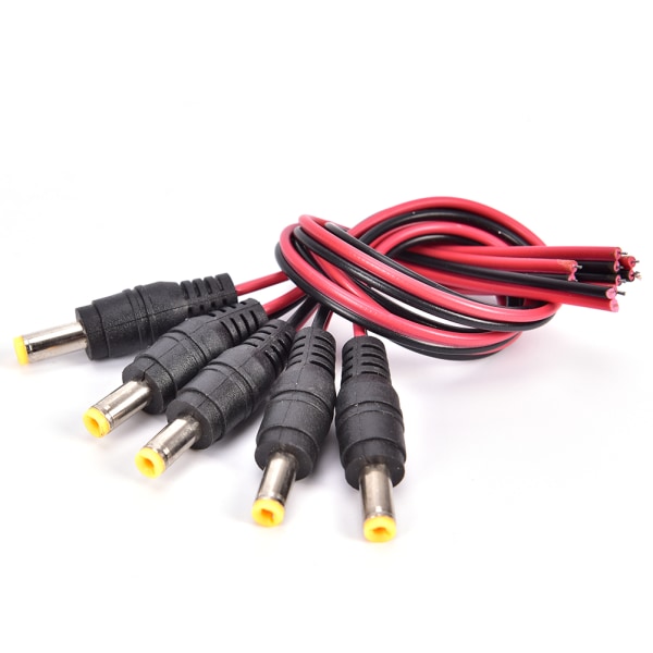 5,5x2,1mm hun DC Power Socket Jack Plug Connector Kabel 12V